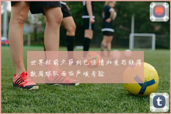 世界杯前夕萨利巴伤情加重恐缺席数周球队面临严峻考验